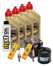 Pacote de Inspeção 4L 10W-50 + Filtro de Óleo + 2x Vela de Ignição para BMW R NineT Scrambler Pure Racer Urban 1200 ccm Ano Fab. 2017