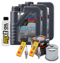 Kit d'inspection 3L 10W-30 + filtre à huile + 2 bougies pour Honda CB F 500 ccm Année 2017