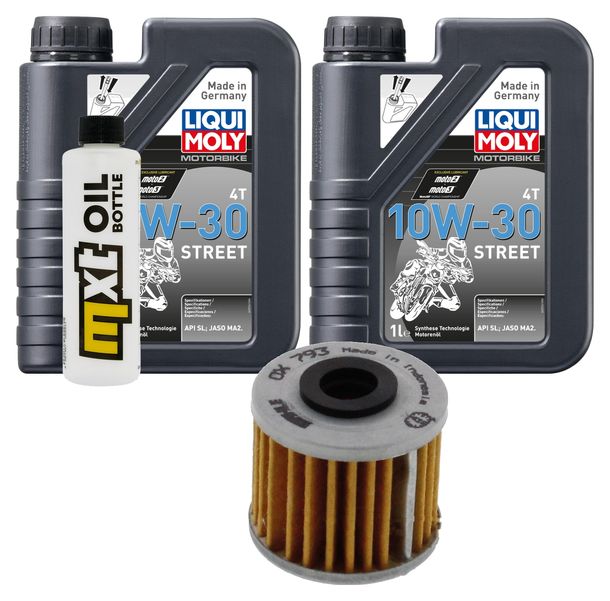 Ensemble d'inspection 2L 10W-30+filtre à huile pour Honda CRF R RX 450 ccm Année 2017 - 2022
