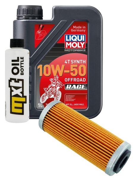 Pacchetto di ispezione 1L 10W-50+filtro olio per Husqvarna FC 250 ccm Anno 2017