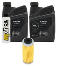 Pacote de Inspeção 2L 10W-50 + Filtro de Óleo para Husqvarna FE, KTM EXC-F Sixdays 450 - 501 ccm Ano. 2017 - 2021
