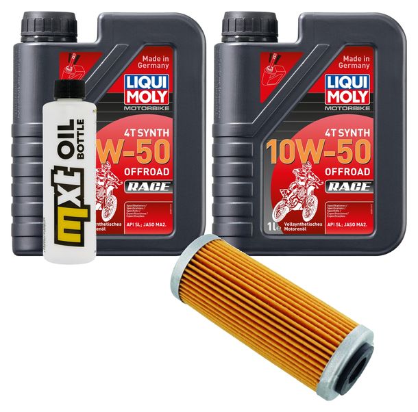 Inspektionspaket 2L 10W-50 + Ölfilter für Husqvarna FE 501 ccm Bj. 2017