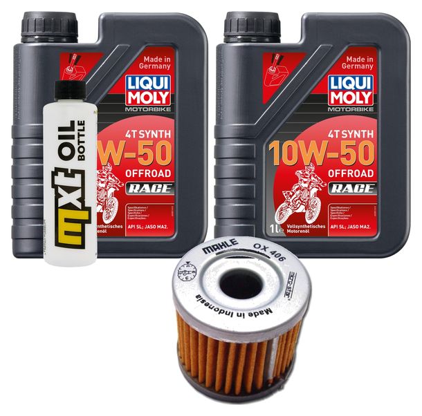 Inspektionspaket 2L 10W-50 + Ölfilter für Hyosung GT R Pro Comet, KSR-Moto GRS i CBS 125 ccm Bj. 2009 - 2018