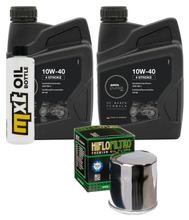 Paquete de inspección 2L 10W-40 + filtro de aceite + 2 bujías para Kawasaki ER-6 N F Vulcan S Z 650 ccm Año 2017 - 2022
