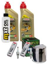 Paquete de inspección 2L 10W-40 + filtro de aceite + 2 bujías para Kawasaki ER-6 N F Vulcan S Z 650 ccm Año 2017 - 2022
