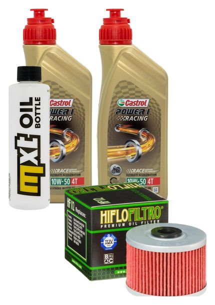 Inspektionspaket 2L 10W-50 + Ölfilter für Kawasaki BN A Eliminator, Honda XR R 125 / 250 ccm Bj. 1990 - 2017