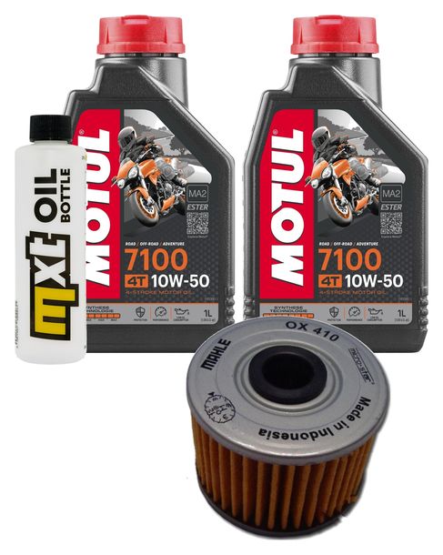 Inspektionspaket 2L 10W-50 + Ölfilter für Kawasaki BN A Eliminator, Honda XR R 125 / 250 ccm Bj. 1990 - 2017