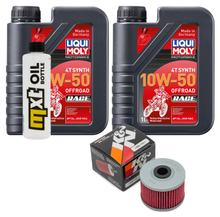 Pacote de Inspeção 2L 10W-50 + Filtro de Óleo para Kawasaki BN A Eliminator, Honda XR R 125 / 250 ccm Ano de Fabricação 1990 - 2017