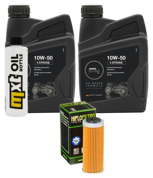 Inspektionspaket 2L 10W-50 + Ölfilter für KTM EXC-F Sixdays 450 ccm Bj. 2017