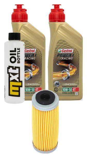 Inspektionspaket 2L 10W-50 + Ölfilter für KTM EXC-F Sixdays 450 ccm Bj. 2017