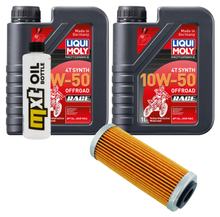 Paquet d'inspection 2L 10W-50+filtre à huile pour KTM EXC-F Sixdays 450 ccm Année 2017