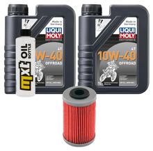 Pacchetto di ispezione 2L 10W-40+filtro olio per KTM RC 125 ccm Anno 2017