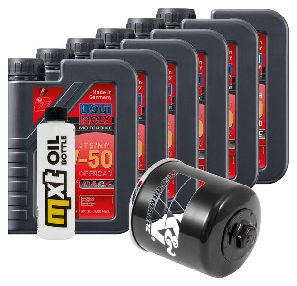Paquete de inspección 6L 10W-50+filtro de aceite para Triumph Rocket III Roadster 2300 ccm Año 2017 - 2018