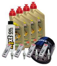 Inspection package 4L 10W-40 + oil filter + 4x spark plug for Suzuki GSX-S GSX-R 1000 ccm Year 2017 - 2022