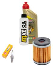 Inspection package 1L 10W-40 + oil filter + 1x spark plug for Yamaha MT- ABS 125 ccm Year 2016 - 2017