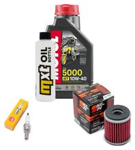 Inspection package 1L 10W-40 + oil filter + 1x spark plug for Yamaha MT- ABS 125 ccm Year 2016 - 2017