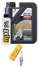 Pacchetto di ispezione 1L 10W-40 + filtro olio + 1x candela per Yamaha MT- ABS 125 ccm Anno 2016 - 2017