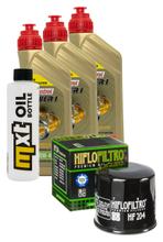 Kit d'inspection 3L 10W-40 + filtre à huile + 2 bougies pour Yamaha MT-07 XSR A 700 ccm Année 2017 - 2022