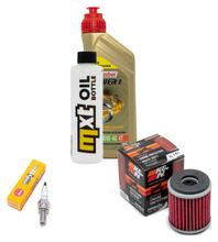 Inspektionspaket 1L 10W-40 + Ölfilter + 1x Zündkerze für Yamaha YZF-R 125 ccm Bj. 2017