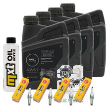 Inspektionspaket 4L 10W-40 + Ölfilter + 4x Zündkerze für Yamaha YZF-R1 1000 ccm Bj. 2017 - 2019