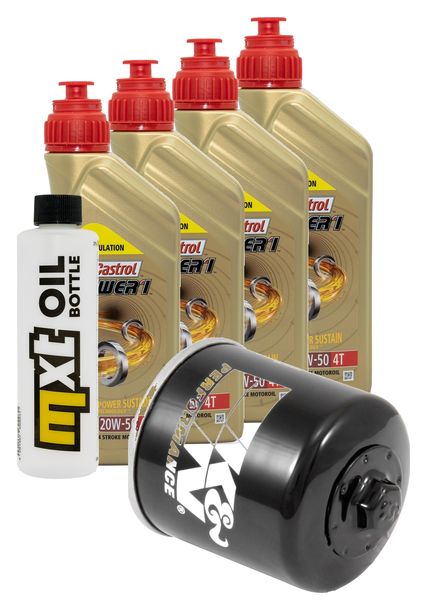 Inspektionspaket 4L 20W-50 + Ölfilter für Harley Davidson Street XG 500 ccm Bj. 2015 - 2020