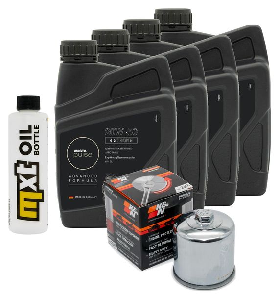 Inspektionspaket 4L 20W-50 + Ölfilter für Harley Davidson Street XG 500 ccm Bj. 2015 - 2020