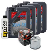 Pacchetto di ispezione 4L 20W-50+filtro olio per Harley Davidson Street XG 500 ccm Anno 2015 - 2020