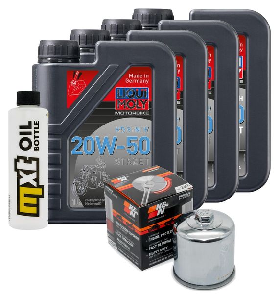 Inspektionspaket 4L 20W-50 + Ölfilter für Harley Davidson Street XG 750 ccm Bj. 2015 - 2020