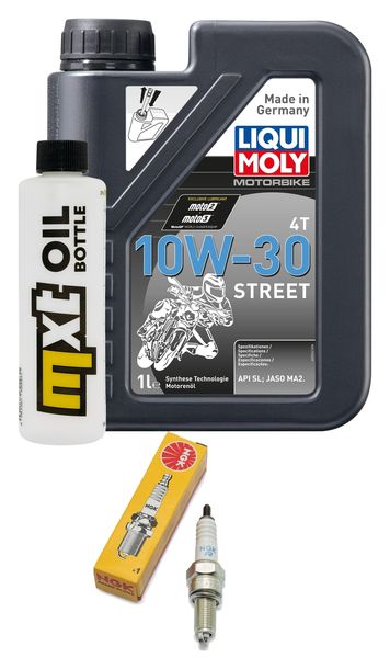 Inspektionspaket 1L 10W-30 + Ölfilter + 1x Zündkerze für Honda ANF Innova 125 ccm