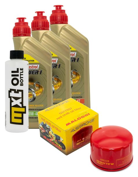 Inspection package 3L 10W-40 + oil filter + 1x spark plug for Kymco AK 550 ccm