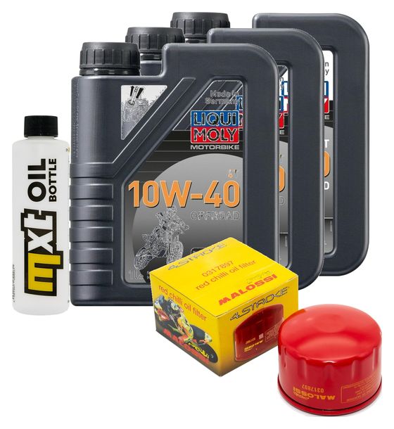 Paquete de inspección 3L 10W-40 + filtro de aceite + 1x bujía para Kymco AK 550 ccm