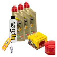Inspection package 3L 10W-40 + oil filter + 1x spark plug for Kymco AK 550 ccm
