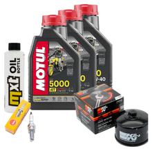 Inspection package 3L 10W-40 + oil filter + 1x spark plug for Kymco AK 550 ccm