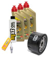 Inspection package 3L 10W-40 + oil filter + 1x spark plug for Kymco AK 550 ccm