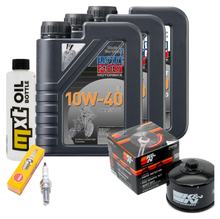 Paquete de inspección 3L 10W-40 + filtro de aceite + 1x bujía para Kymco AK 550 ccm