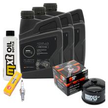 Paquete de inspección 3L 10W-40 + filtro de aceite + 1x bujía para Kymco AK 550 ccm