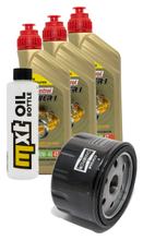 Inspection package 3L 10W-40 + oil filter + 1x spark plug for Kymco AK 550 ccm