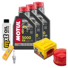 Inspektionspaket 3L 10W-40 + Ölfilter + 1x Zündkerze für Kymco AK 550 ccm