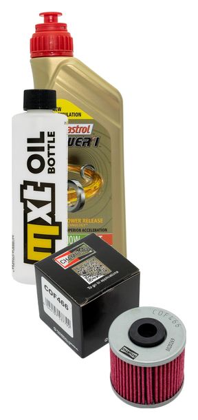 Pacchetto di ispezione 1L 10W-40 + filtro olio + 1x candela per Kymco X-Town 125 ccm