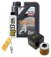 Inspection package 1L 10W-40 + oil filter + 1x spark plug for Kymco X-Town 125 ccm