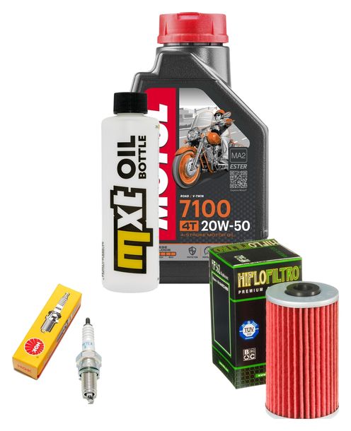Inspektionspaket 1L 20W-50 + Ölfilter + 1x Zündkerze für Kymco Yager Gti 125 ccm