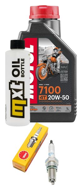 Inspektionspaket 1L 20W-50 + Ölfilter + 1x Zündkerze für Kymco Yager Gti 125 ccm