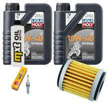 Kit d'inspection 2L 10W-40 + filtre à huile + 1x bougie pour Yamaha X-Max 300 ccm