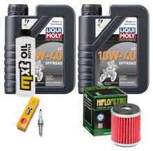Paquete de inspección 2L 10W-40 + filtro de aceite + 1x bujía para Yamaha X-Max 300 ccm