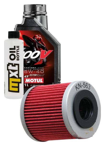 Inspektionspaket 1L 5W-40 + Ölfilter für Aprilia Tuono 125 ccm Bj. 2017 - 2018