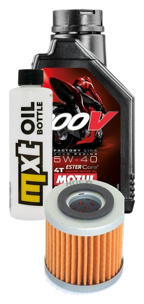 Inspektionspaket 1L 5W-40 + Ölfilter für Aprilia Tuono 125 ccm Bj. 2017 - 2018