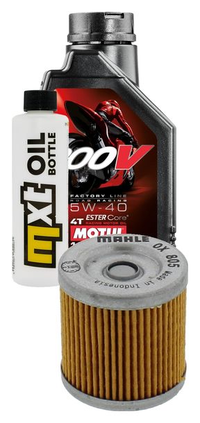 Inspektionspaket 1L 5W-40 + Ölfilter für Aprilia Tuono 125 ccm Bj. 2017 - 2018