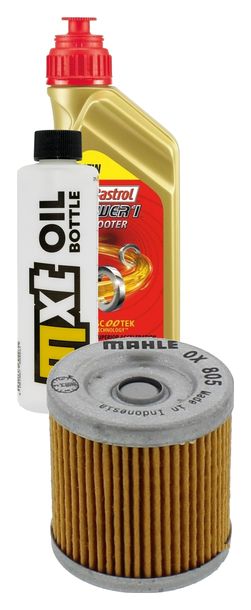 Inspektionspaket 1L 5W-40 + Ölfilter für Aprilia Tuono 125 ccm Bj. 2017 - 2018