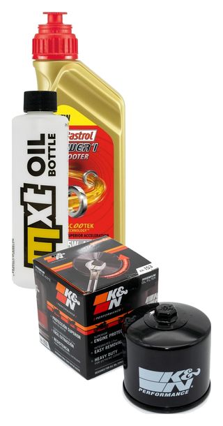 Inspektionspaket 1L 5W-40 + Ölfilter für Aprilia Tuono 125 ccm Bj. 2017 - 2018