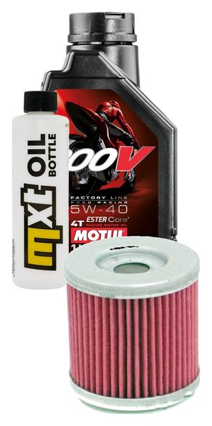 Inspektionspaket 1L 5W-40 + Ölfilter für Aprilia Tuono 125 ccm Bj. 2017 - 2018